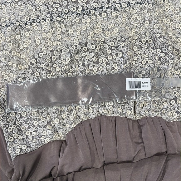 Tiffany Rose Maternity Mia Sequin Embroidered Full Length Gown - Dusky Truffle - Picture 8 of 8